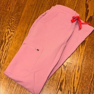 FIGS Pink Scrub Pants STRAIGHT LEG SKINNY FIT